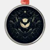 Gothic Bats  Ornament Aus Metall (Vorne)