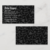 Gothic Bats Vampire Muster Visitenkarte (Vorne/Hinten)