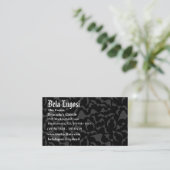 Gothic Bats Vampire Muster Visitenkarte (Stehend Vorderseite)