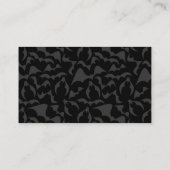 Gothic Bats Vampire Muster Visitenkarte (Rückseite)