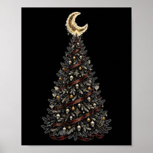 Gothic-Baum-Mond-Poster — Karger schwarzer Baum &  Poster