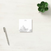 Gothic Baum Schwarz und Weiß Post-it Klebezettel (Büro)