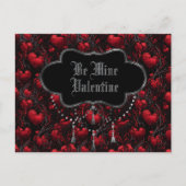 Gothic Be Minel Valentinstag Postkarte (Vorderseite)
