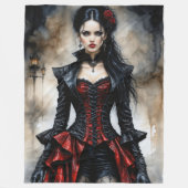 Gothic Beauty Fleecedecke (Vorderseite)