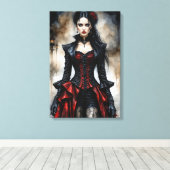Gothic Beauty Leinwanddruck (Insitu (Holzboden))
