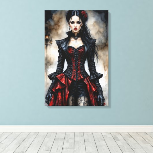 Gothic Beauty Leinwanddruck (Insitu (Holzboden))