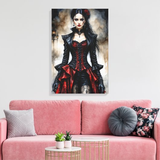 Gothic Beauty Leinwanddruck (Insitu (Wohnzimmer))