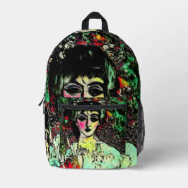 Gothic Beauty Portrait  Bedruckter Rucksack