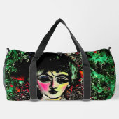 Gothic Beauty Portrait  Duffle Bag (Rückseite)