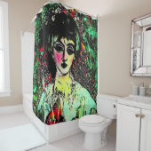 Gothic Beauty Portrait Duschvorhang (Beispiel)