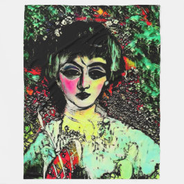 Gothic Beauty Portrait  Fleecedecke