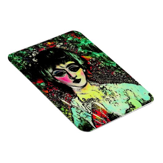 Gothic Beauty Portrait  Magnet (Rechte Seite)