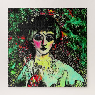 Gothic Beauty Portrait Puzzle