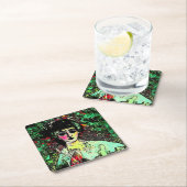 Gothic Beauty Portrait  Rechteckiger Pappuntersetzer (Vor Ort)