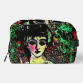 Gothic Beauty Portrait  Waschbeutel (Rückseite)