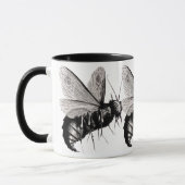Gothic Bees Skull Wings Tasse (Links)