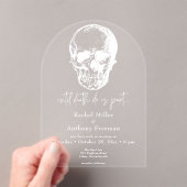 Gothic bis Death Skull Arch Wedding Acryleinladungen (Insitu (Handheld))