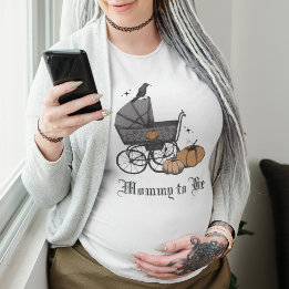 Gothic Black A Baby Brewing Fall Baby Shower Tri-Blend Shirt