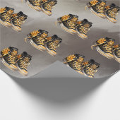 Gothic Black and Gold Hightops Geschenkpapier (Ecke)