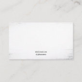 Gothic Black and White Crow Silhouette Tattoo Visitenkarte (Rückseite)