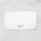 Gothic Black and White Crow Tattoo Artist Visitenkarte (Rückseite)