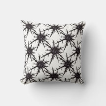 Gothic Black and White Thistle Pattern Halloween