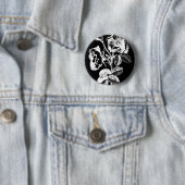Gothic Black Antique Rose Button (Beispiel)
