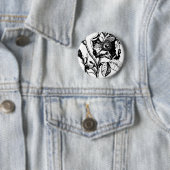 Gothic Black Antique Rose Button (Beispiel)