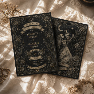 Gothic Black Bis Dass Der Tod Uns Trennt Tarot Hoc Einladung