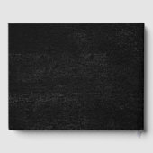 Gothic Black Blume Wedding Gästebuch (Rückseite)