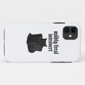 Gothic Black Cat Introvert liest Buch Feral Ästhet Case-Mate iPhone Hülle (Rückseite (Horizontal))