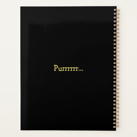 Gothic Black Cat Planer (Rückseite)