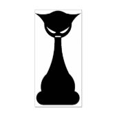 Gothic Black Cat Silhouette Art Briefmarke Gummistempel (Prägung)