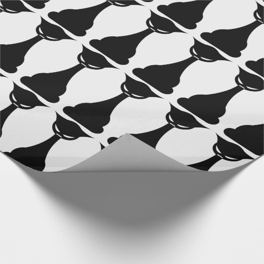 Gothic Black Cat Silhouette Packpapier (Ecke)