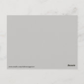 Gothic Black Cat Silhouette Postkarte (Rückseite)