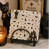 Gothic Black Cat Spukhaus Parisianisch Serviette