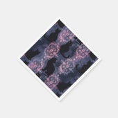 Gothic Black Cats Pattern Serviette (Ecke)