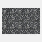 Gothic Black Crows Rote Rosen Thorns Dark Geschenkpapier Set (Vorderseite 2)