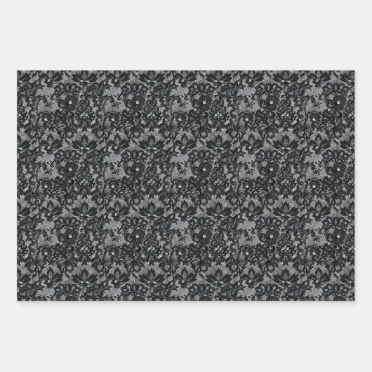 Gothic Black Crows Rote Rosen Thorns Dark Geschenkpapier Set (Vorderseite 2)