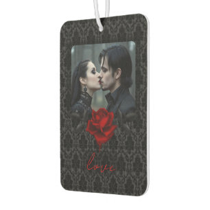 Gothic Black Damast Rosenhochzeit Autolufterfrischer