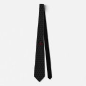 Gothic Black Damast Rosenhochzeit Krawatte (Vorderseite)