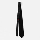 Gothic Black Damast Rosenhochzeit Krawatte (Rückseite)