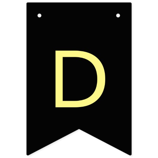 Gothic Black Dia de los Muertos Sugar Skull Blume Wimpelkette (Erste Fahne)