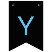 Gothic Black Dia de los Muertos Sugar Skull Blume Wimpelkette (Dritte Fahne)