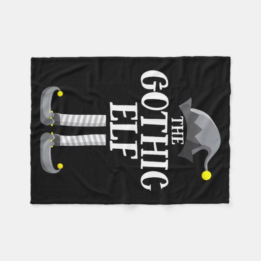Gothic Black Elf Matching Family Group Christmas P Fleecedecke (Vorderseite (Horizontal))