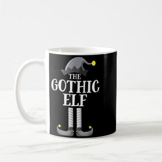 Gothic Black Elf Matching Family Group Christmas P Kaffeetasse (Links)