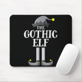 Gothic Black Elf Matching Family Group Christmas P Mousepad (Mit Mouse)
