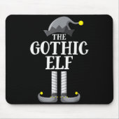 Gothic Black Elf Matching Family Group Christmas P Mousepad (Vorne)
