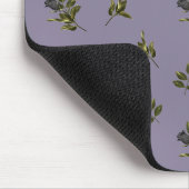 Gothic Black Flower Muster Mousepad (Ecke)