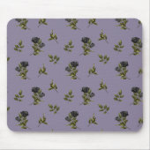 Gothic Black Flower Muster Mousepad (Vorne)